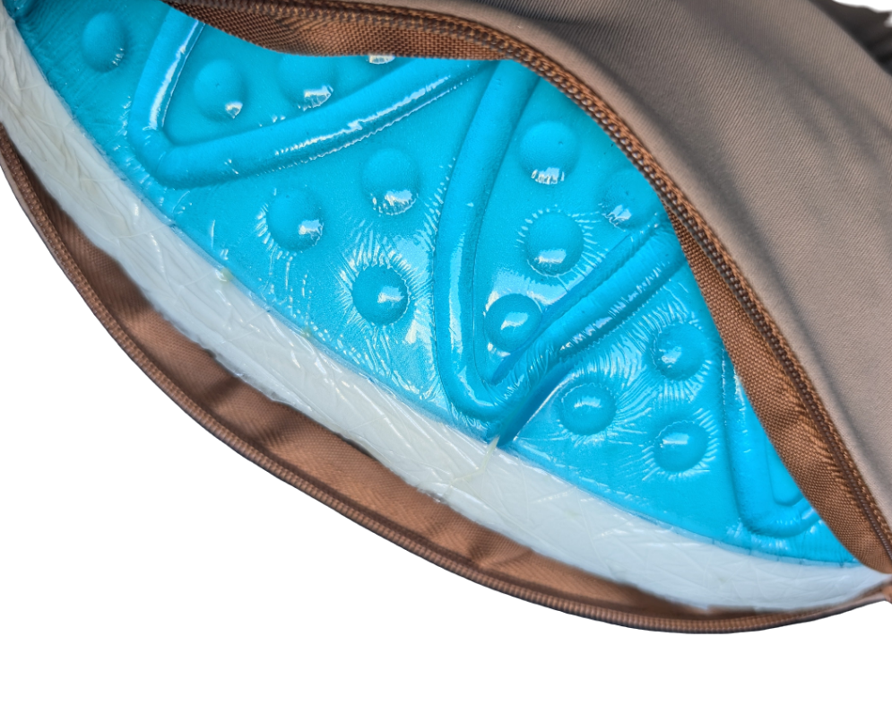 Hydrogel Neck Travel Pillow (Memory Foam + Hydrogel) - Zuri THERM WRAPS