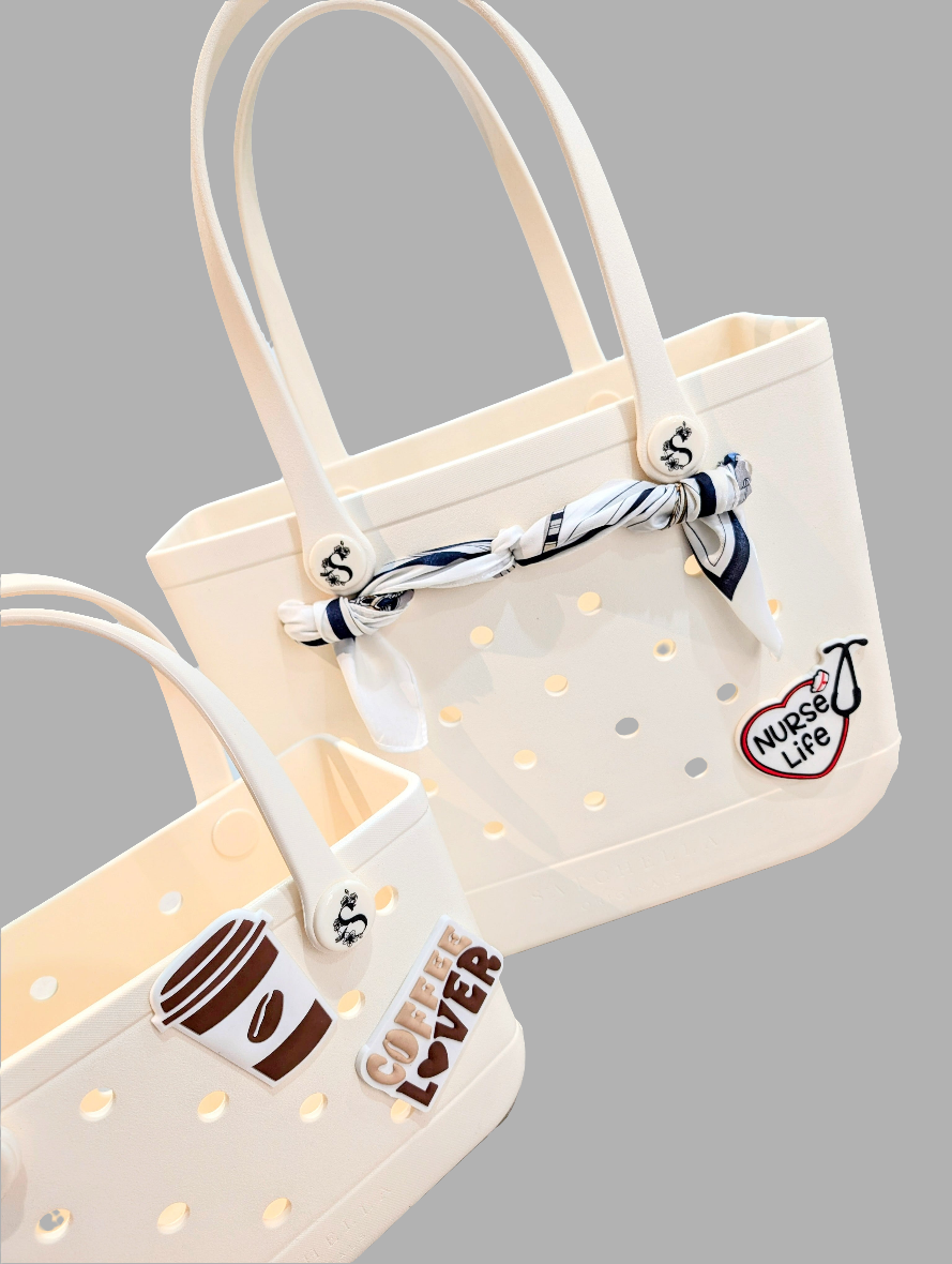 Waterproof EVA Tote - White