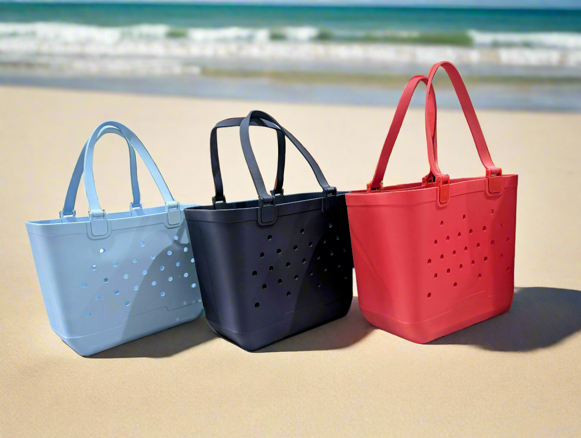 Large EVA Beach Tote - Light Blue