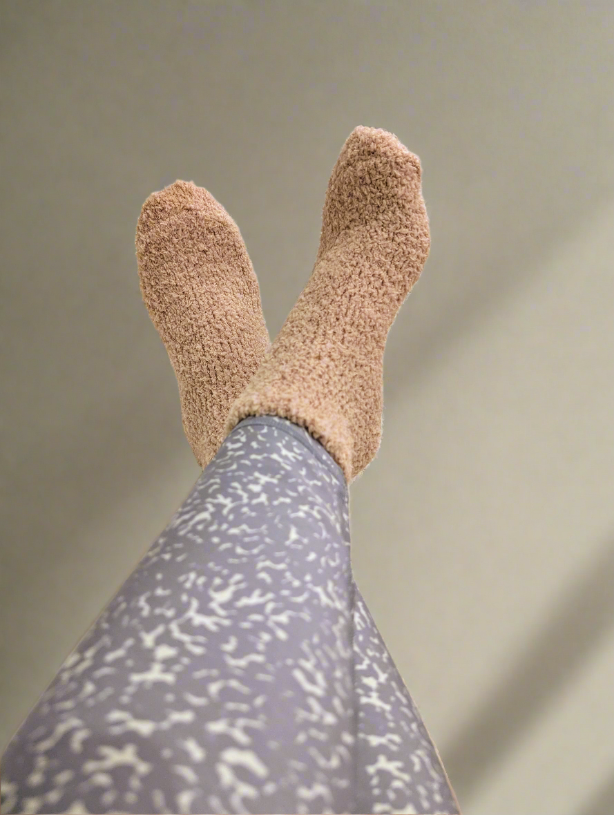Oversized Hoodie with matching Bed Socks - Beige