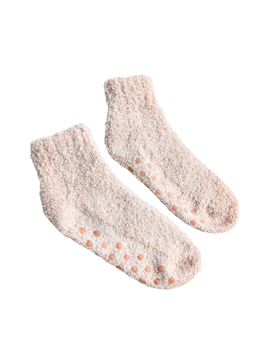 Oversized Hoodie with matching Bed Socks - Beige