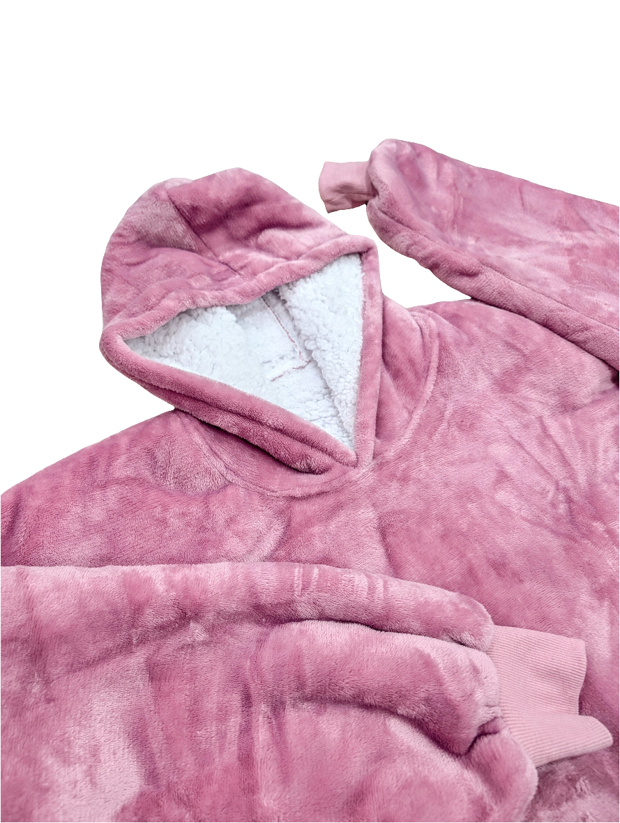 Rose Pink Wearable Blanket - Adult