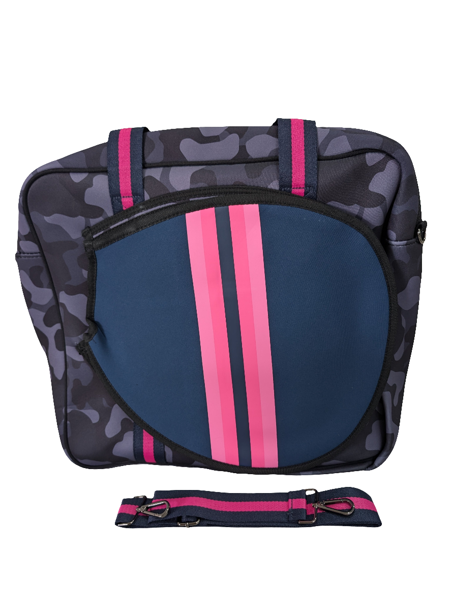 Sports Bag (Neoprene) - Army Blue/Pink