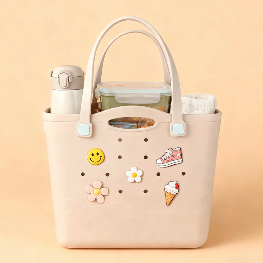 Large EVA Waterproof Bag - Beige