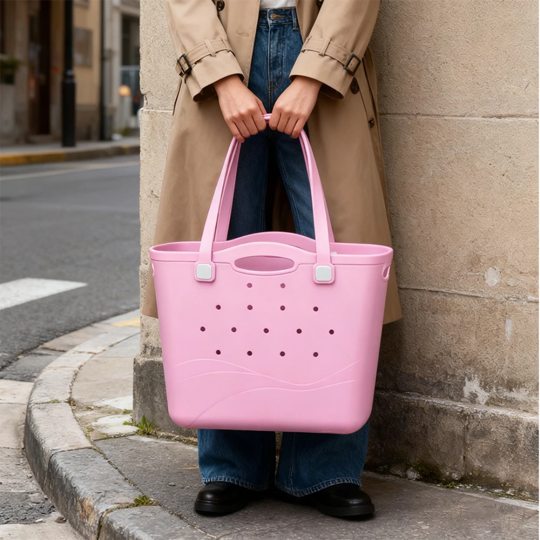 Large EVA Waterproof Bag - Iced Pink