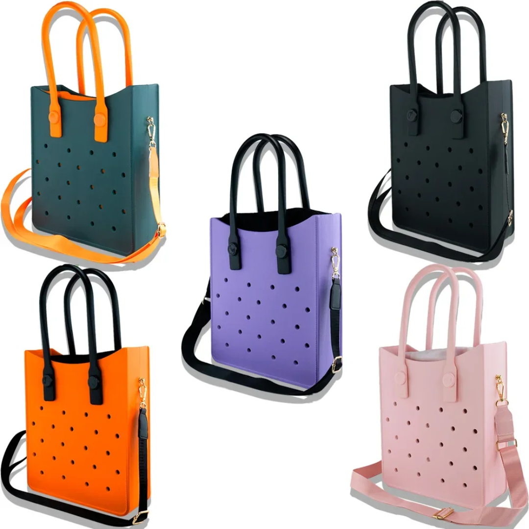 EVA Tote bag with Insert and charm - Pink