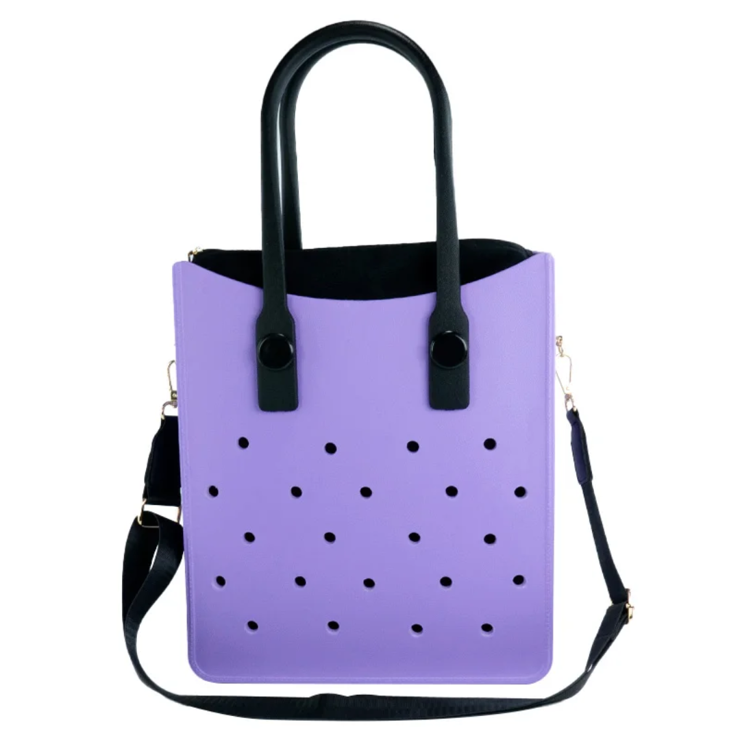 Charm Bag with Removable Insert - Purple