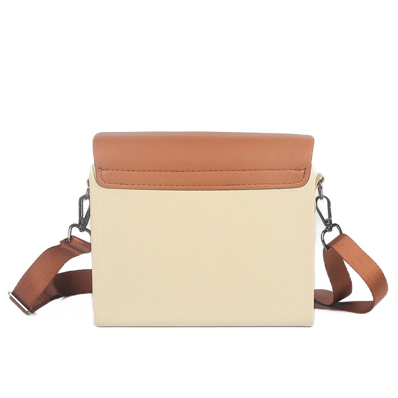 EVA Crossbody Bag with Charms - Beige/Brown