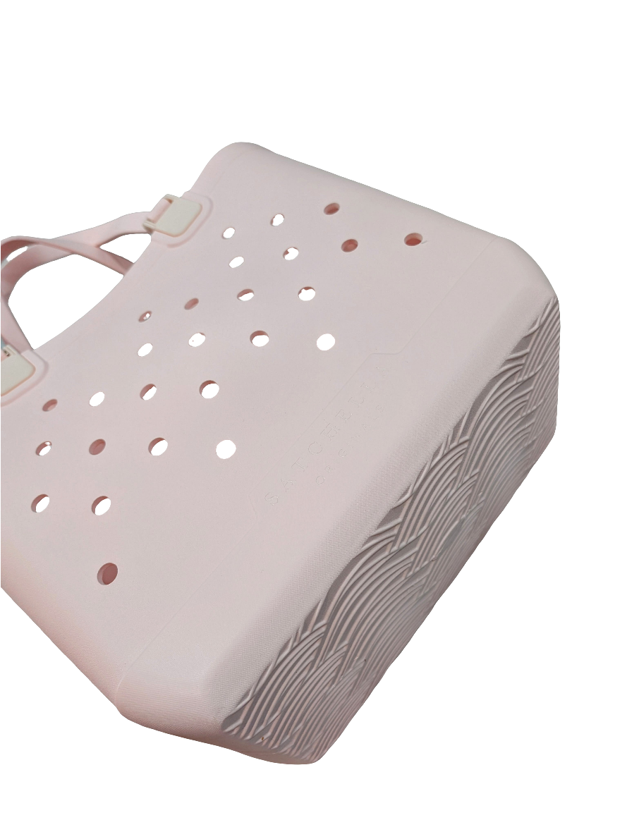 Large EVA Beach Tote - Pale Pink
