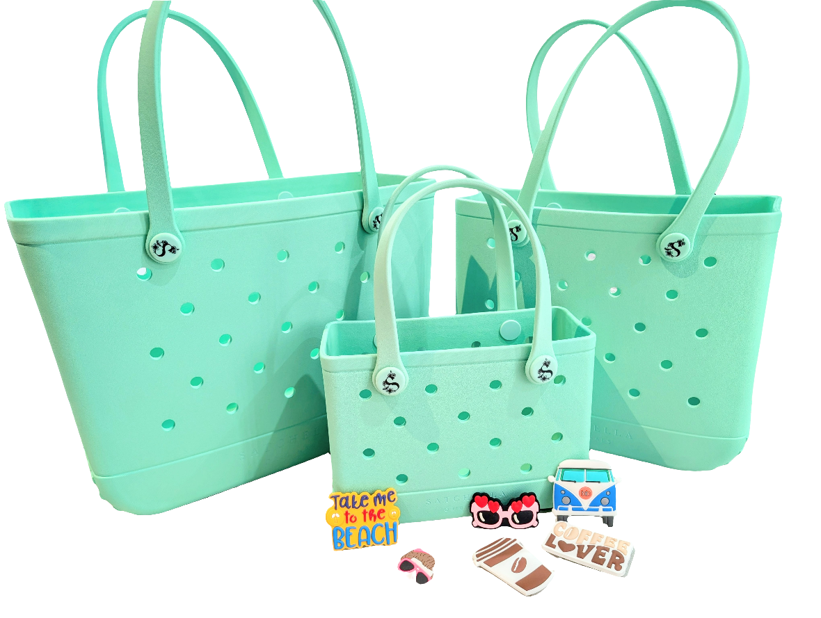 Waterproof EVA Tote - Mint Green