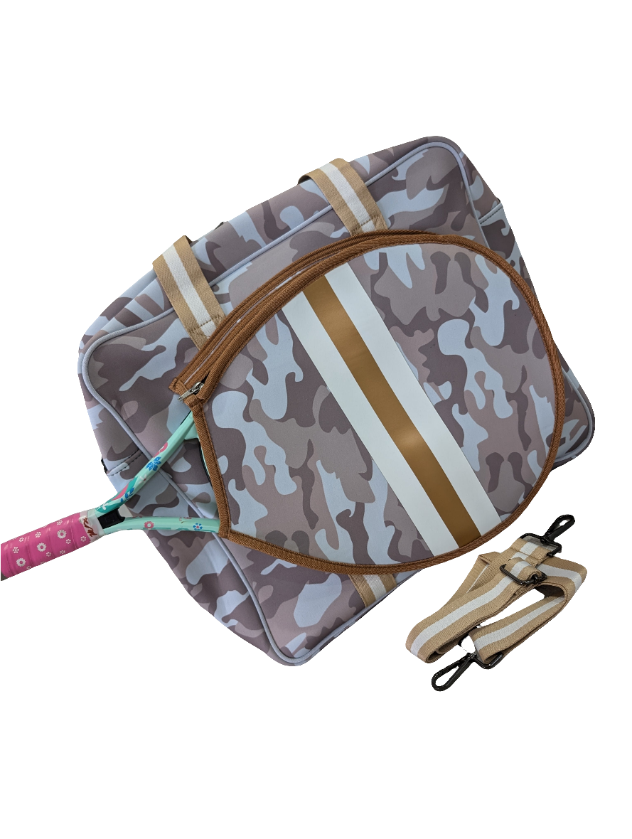 Sports Bag (Neoprene) - Army/Gold