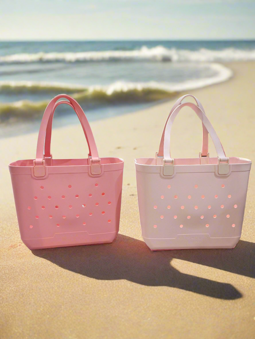 Large EVA Beach Tote - Blush Pink