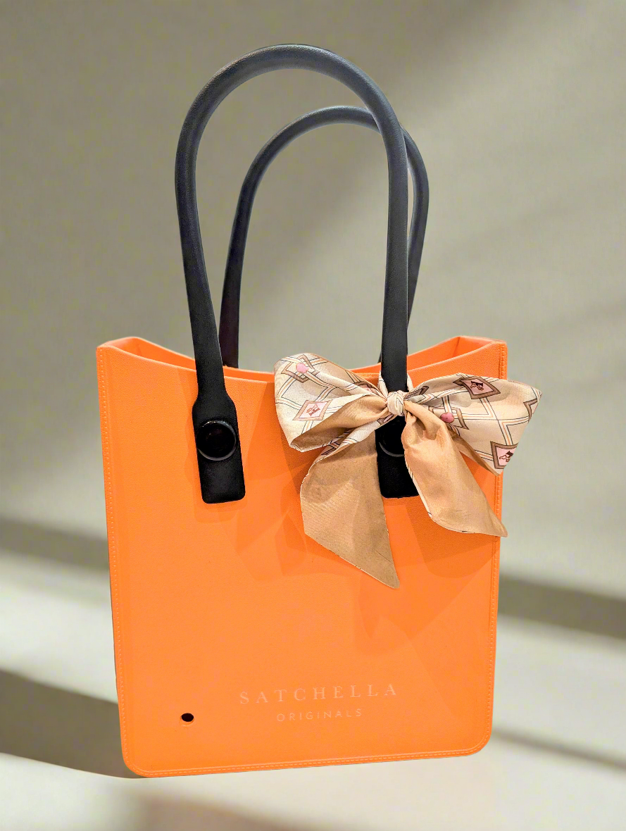 EVA Tote bag with Insert and charm - Orange