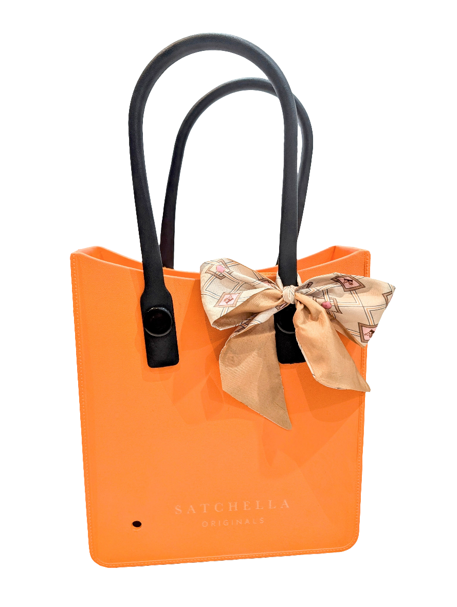 EVA Tote bag with Insert and charm - Orange