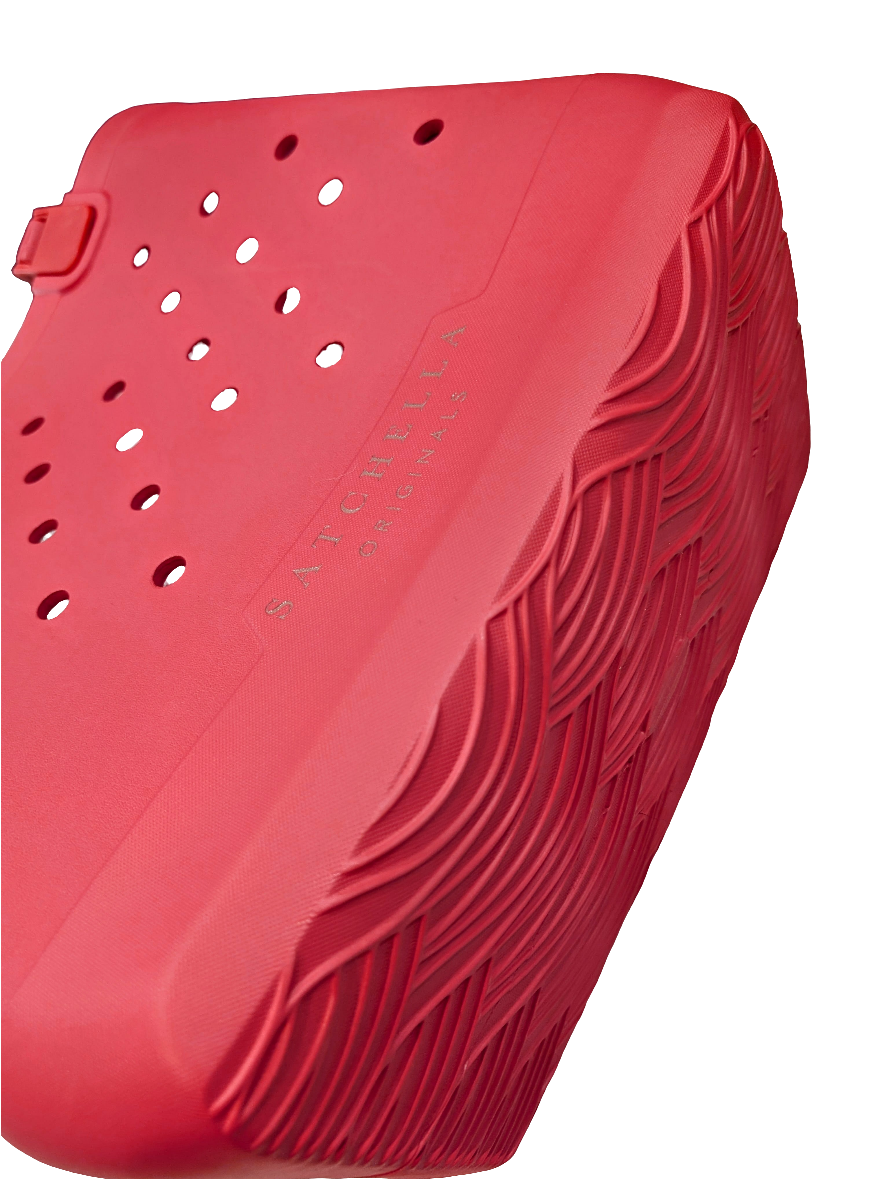 Large EVA Beach Tote - Rosy Red