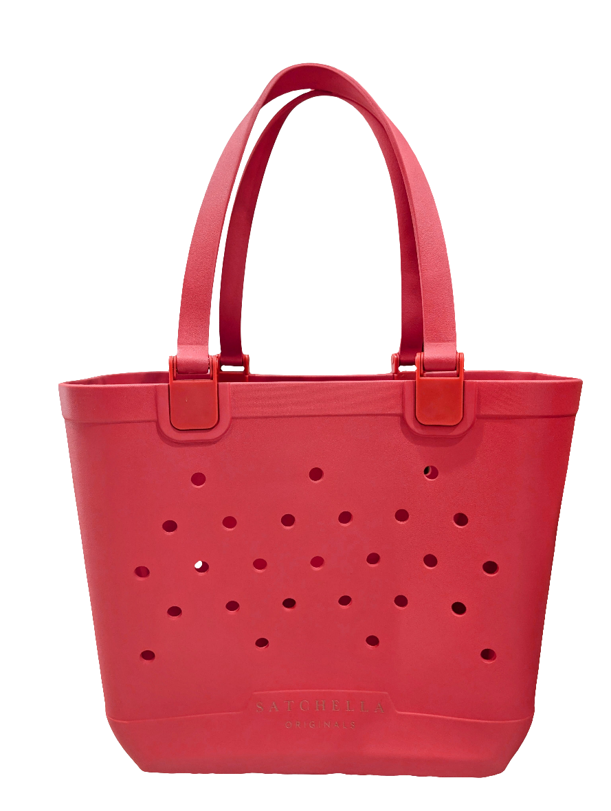 Large EVA Beach Tote - Rosy Red