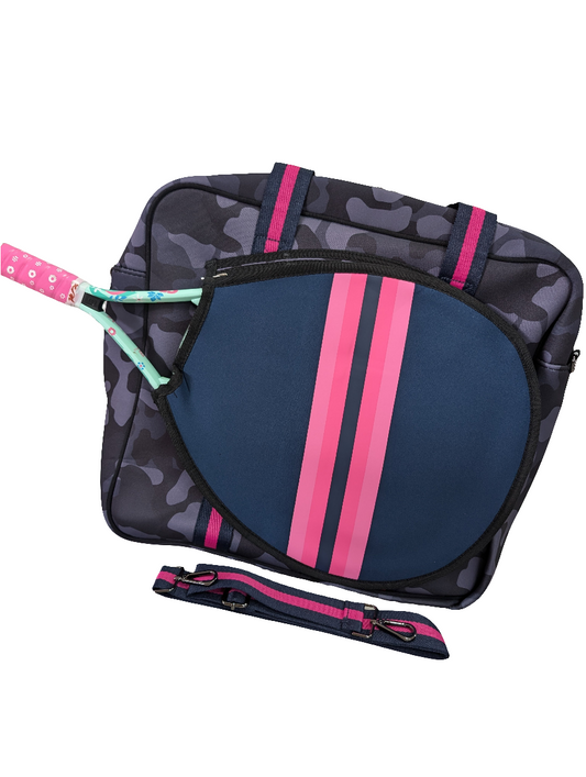 Sports Bag (Neoprene) - Army Blue/Pink