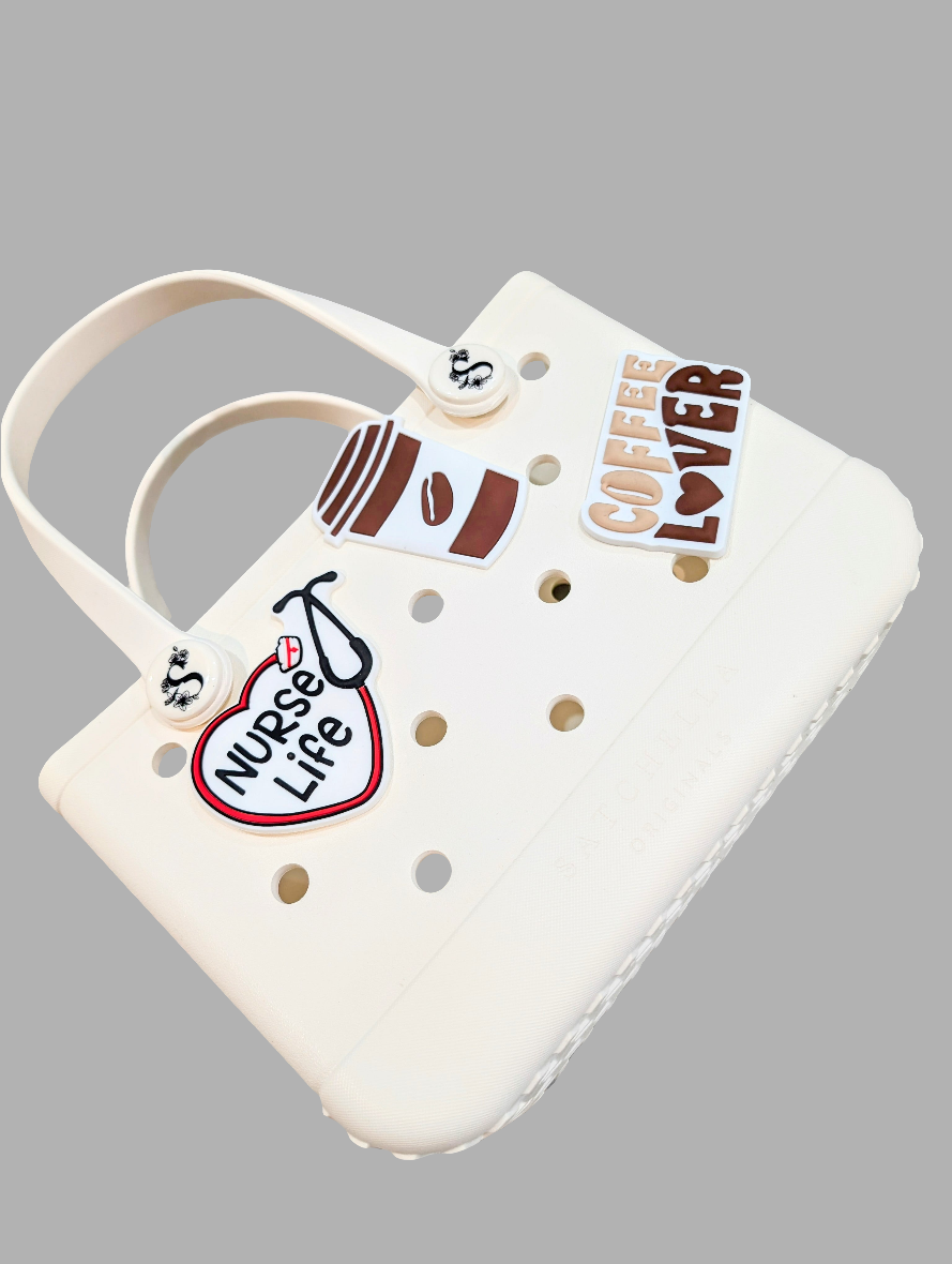 Waterproof EVA Tote - White