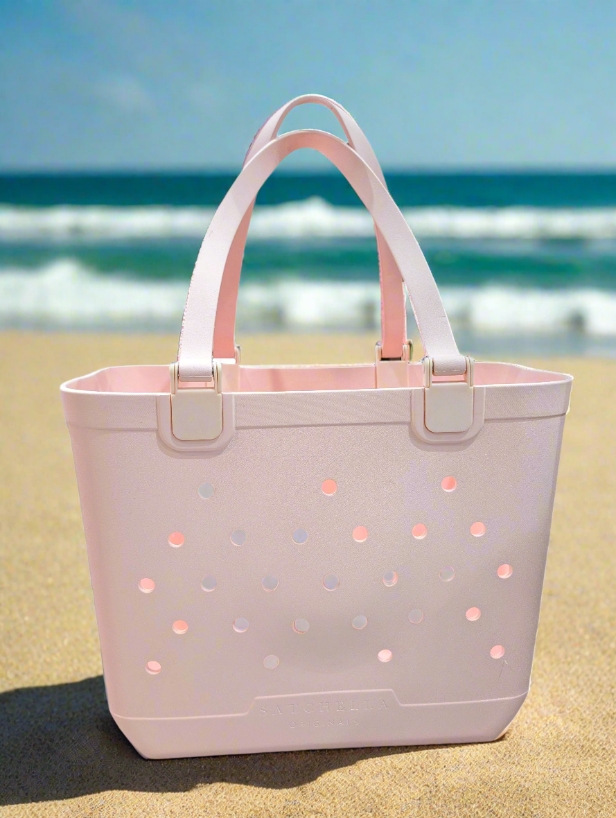 Large EVA Beach Tote - Pale Pink